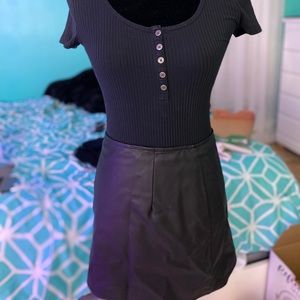 Black Leather skirt